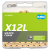 Kmc-Kette x12l 12v 126l gewachstes Ti-N-Gold