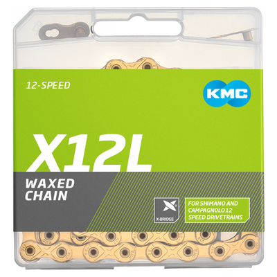 Kmc-Kette x12l 12v 126l gewachstes Ti-N-Gold