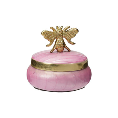 Home Styling Aufbewahrungsbox Metall rosa mit 8cm