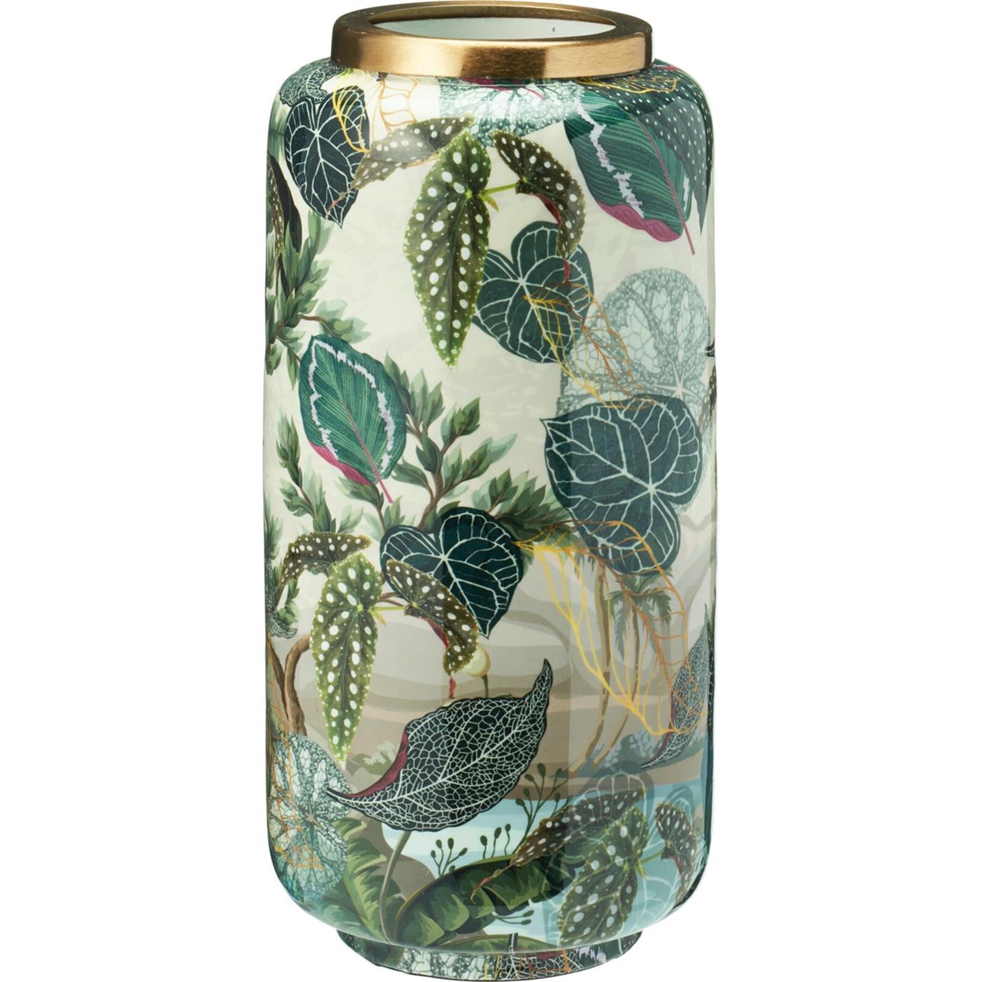 Home-Styling-Vase mit Dschungelmuster, 30 cm