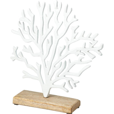 Home-Styling-Korallenmetall auf Sockel 24x6x27cm