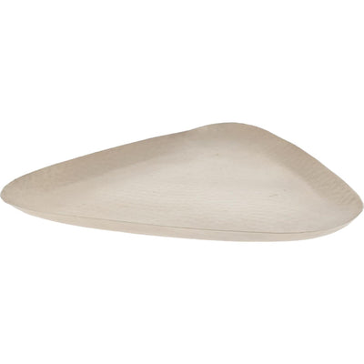 Home-Styling-Tablett aus Metall in Beige
