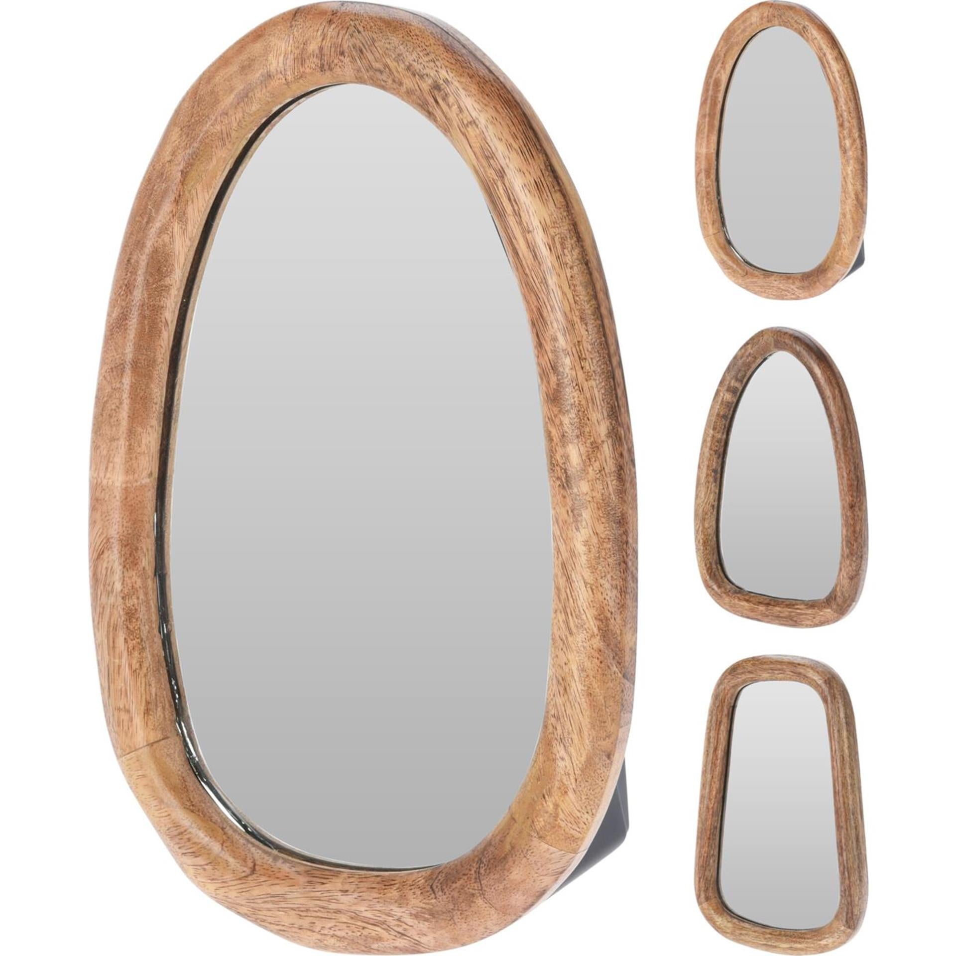 Home-Styling-Spiegel aus Holz 25 cm