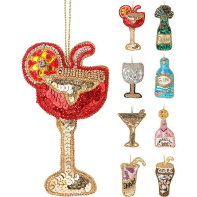 Home Styling Weihnachtsanhänger Figuren Getränke 10cm