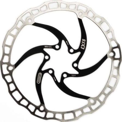 Elvedes Einteiliger Rotor 180mm 112g 6 Loch+Schraube schwarz 2015197