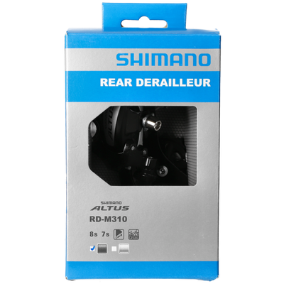 Shimano Altus RD-M310 SGS 7 8 Gang Schwarz