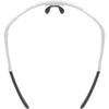 Trivio - Fahrradbrille Hyperion White Revo Green mit extra transparenter Linse