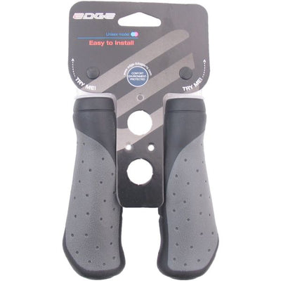 Edge Ergo City Fahrradgriffe - 135 mm - schwarz grau
