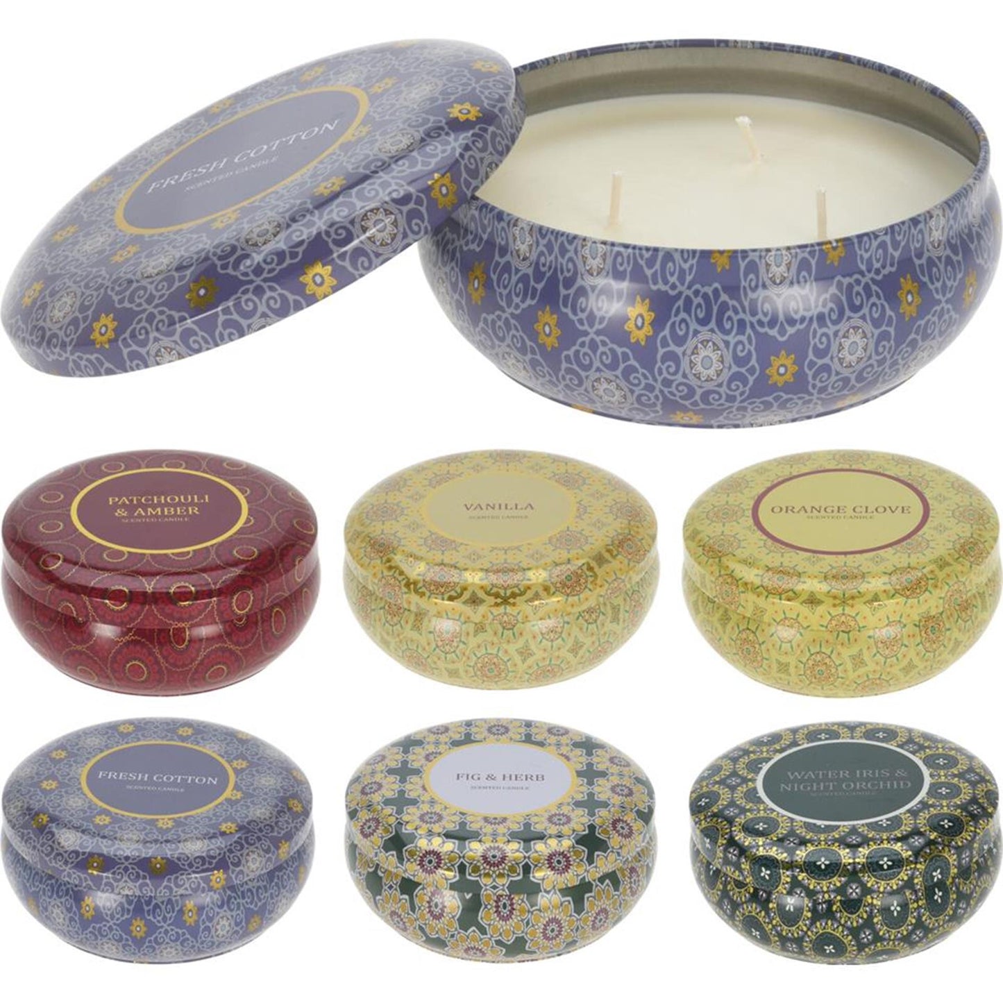 Home-Styling-Duftkerze in einer Dose 13,5 x 10,9 cm