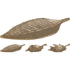 Home-Styling-Tablett aus Metall, 3-fach, goldfarben