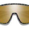 Smith Bril Wildcat Mattgrau Marmor Chromapop polarisierter Bronzespiegel