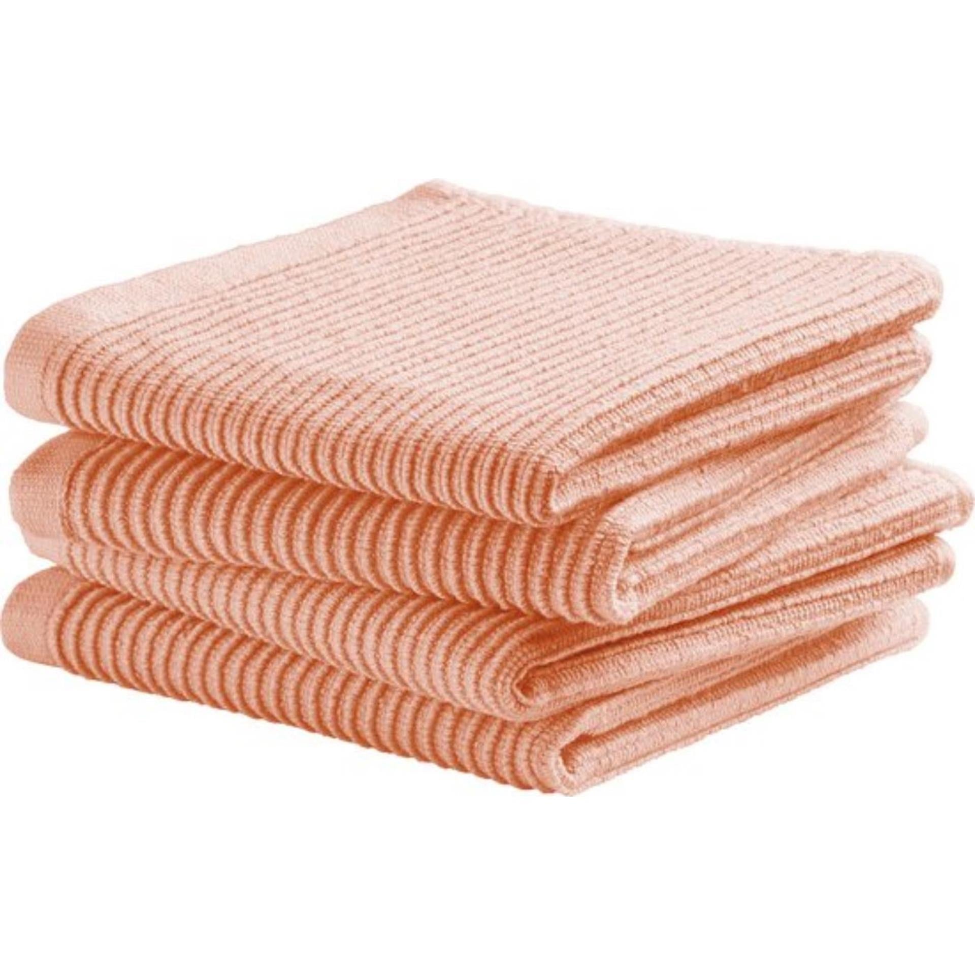 Ddddd Geschirrtuch Basic Pastell Pfirsich 4 Stk