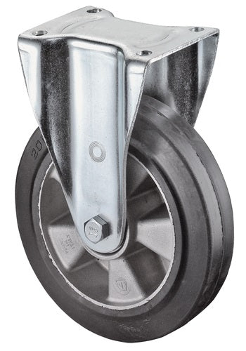 BS-Rollen Bockrolle für schwere Lasten | Rad-d. 100 mm Tragkraft 150 kg | Gummi | 138mm 110mm | 1 Stück - n110.b80.101 n110.b80.101