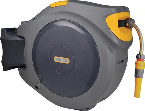 Hozelock 2597 Flowmax Auto Reel Wall Reel mit 30 -m -Schlauch