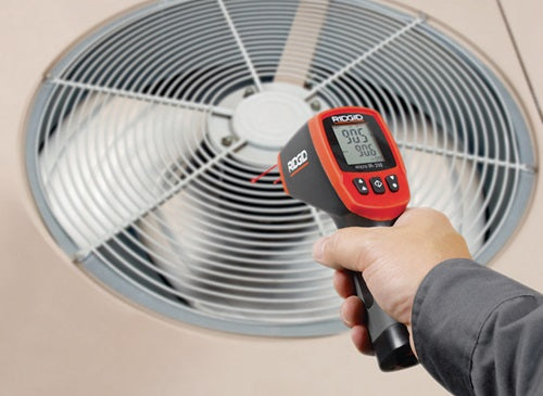 Ridgid Infrarot-Thermometer | -50 bis 1200 Grad Celsius | ± 1 Grad Celsius | 1 x 9V-Block | 1 Stück - 36798 36798