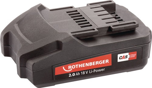 Rothenberger Batterie | 18 V 2,0 Ah | Li-Power-Akku | 1 Stück - 1000001652 - 1000001652