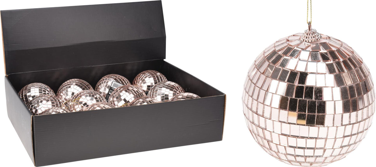 Home Styling Weihnachtskugel Spiegelkugel 12cm Roségold