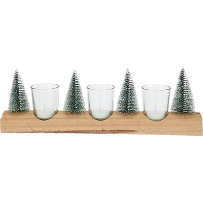 Home-Styling-Teelichthalter-Set mit Bäumen