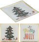 Home Styling Schild Weihnachtsglas 10x10cm Weihnachtsbaumtext