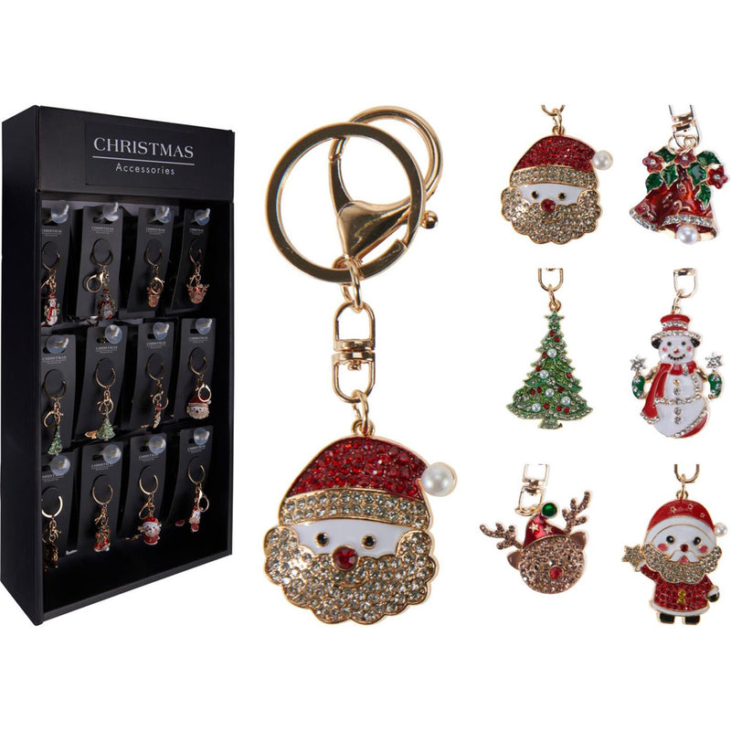 Schlüsselanhänger Weihnachtsfigur 6sort