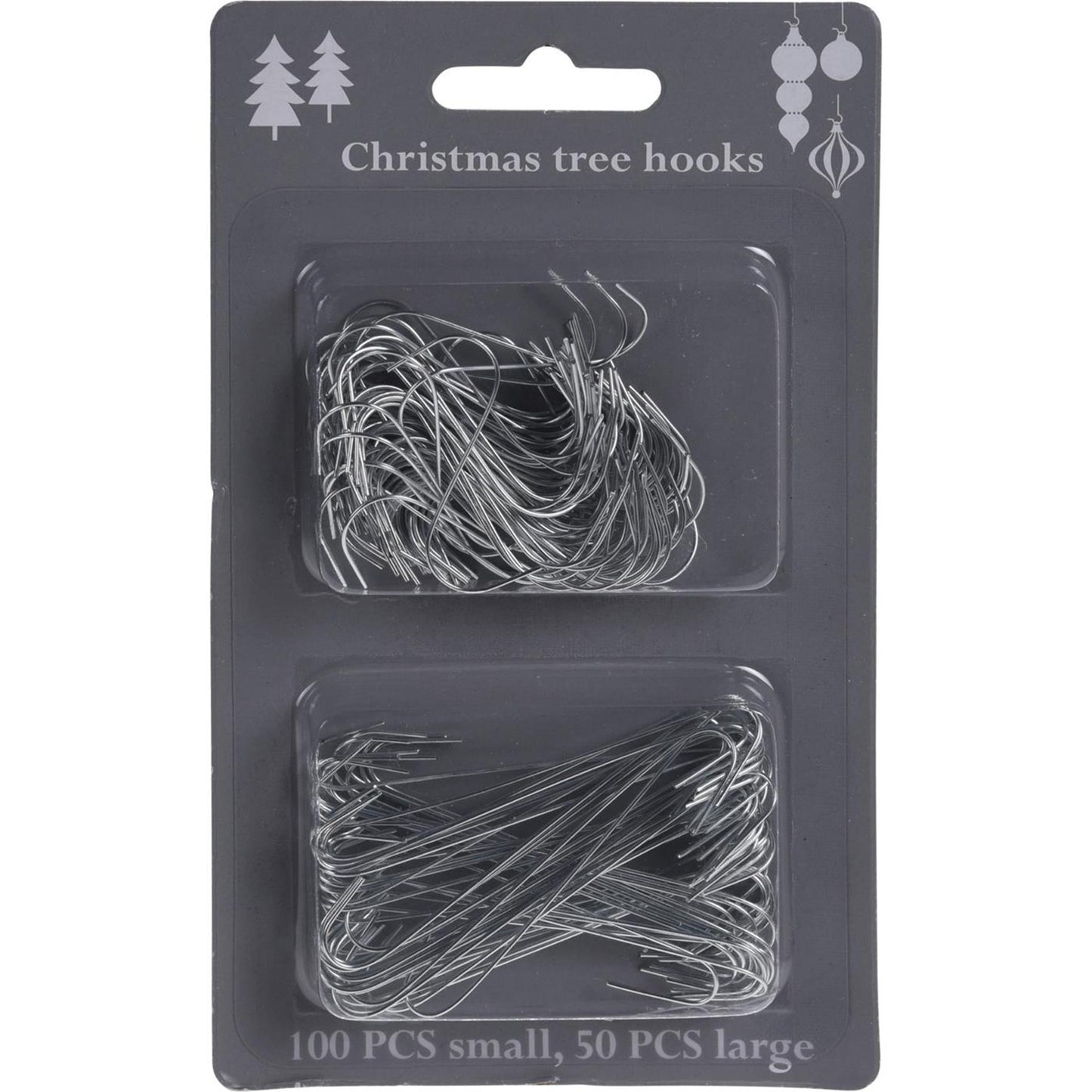 Weihnachtsbaumhaken 150 Stück, Box mit 24 Sets