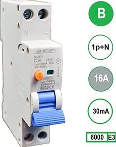 Fehlerstromschutzschalter 16a b kar 30ma 2p sep - 4518090