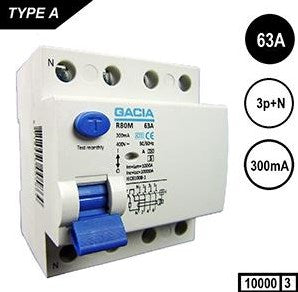 Fehlerstrom-Schutzschalter 63a 300ma 4p Gacia – 4517793