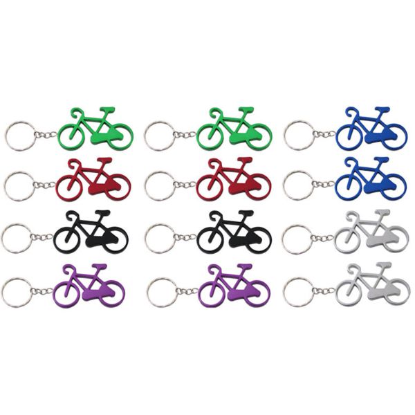 Mighty Key Ring Aluminium Fahrrad (12 Stücke)