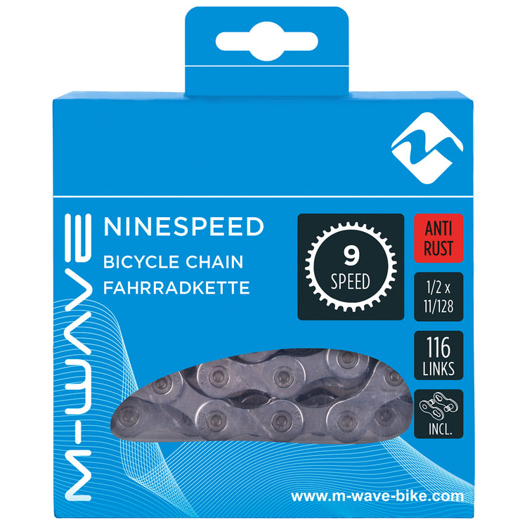 M-Wave M-Wave (KMC) Halskette 9-Gang 11 128 116 Schakels Anti-Roest in Box