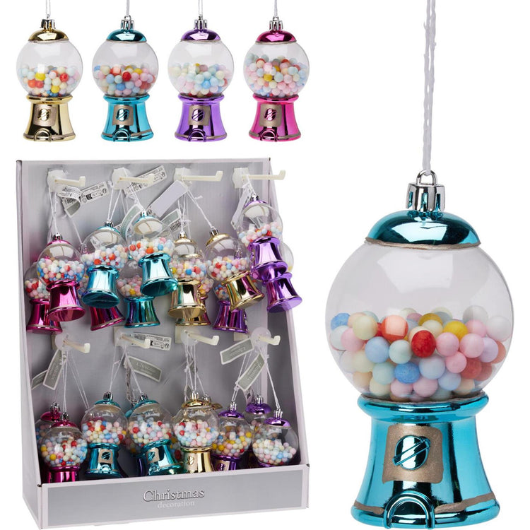 Home-Styling Kaugummiautomat mit Weihnachtsanhänger