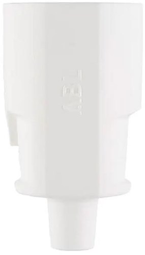 Abl geerdeter Buchsenstecker mit Tülle weiß – 6141214