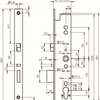 Abloy el260 Paniktürschloss | Signalisierung | selbsthemmend | dm40mm | pc92mm | Frontplatte Edelstahl 24x300mm rechteckig | dr 1+2+3+4 - 10013784
