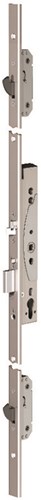 Abloy el466 Sicherheits-Panik-Mehrfachverriegelung | einseitig griffgesteuert | selbsthemmend | skg*** | dm35mm | pc92mm | Frontplatte Edelstahl 24x2000mm U-Form | 12 24 V Gleichstrom | dr 1+2+3+4 - 10037688