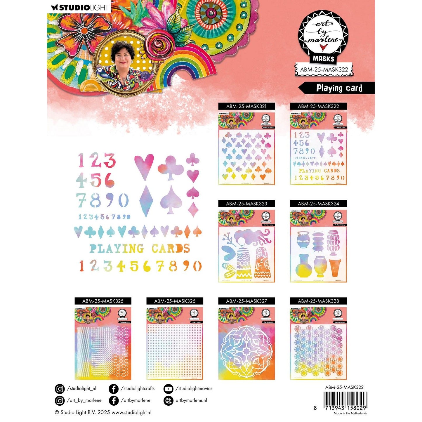 Studiolicht • Kunst von Marlene Mask Spielkarte