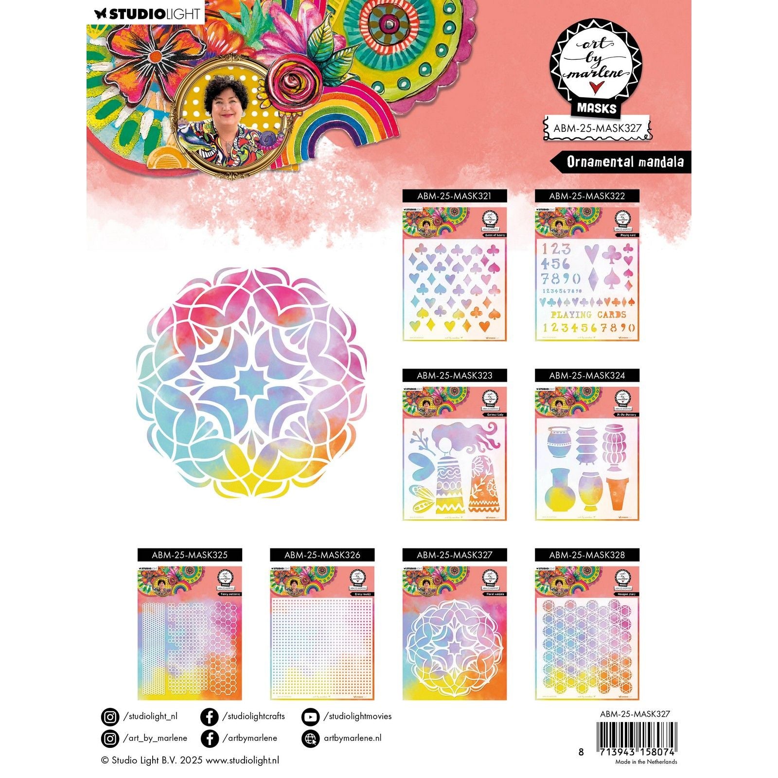 Studiolicht • Kunst von Marlene Mask, dekoratives Mandala
