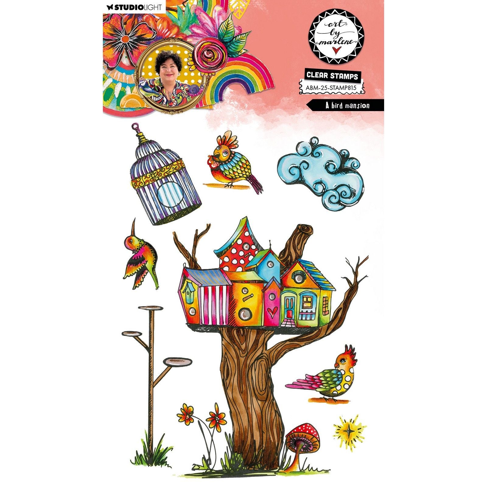 Studiolicht • Kunst von Marlene Clear Stamp Ein Vogelhaus