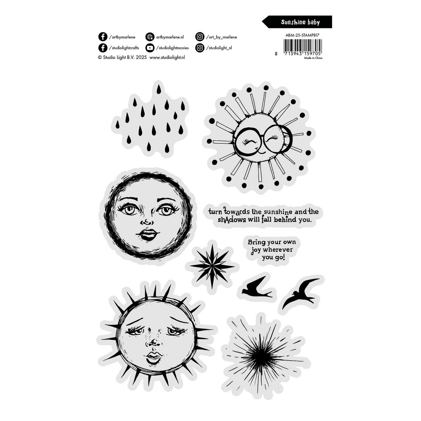 Studiolicht • Kunst von Marlene Clear Stamp Sunshine Baby