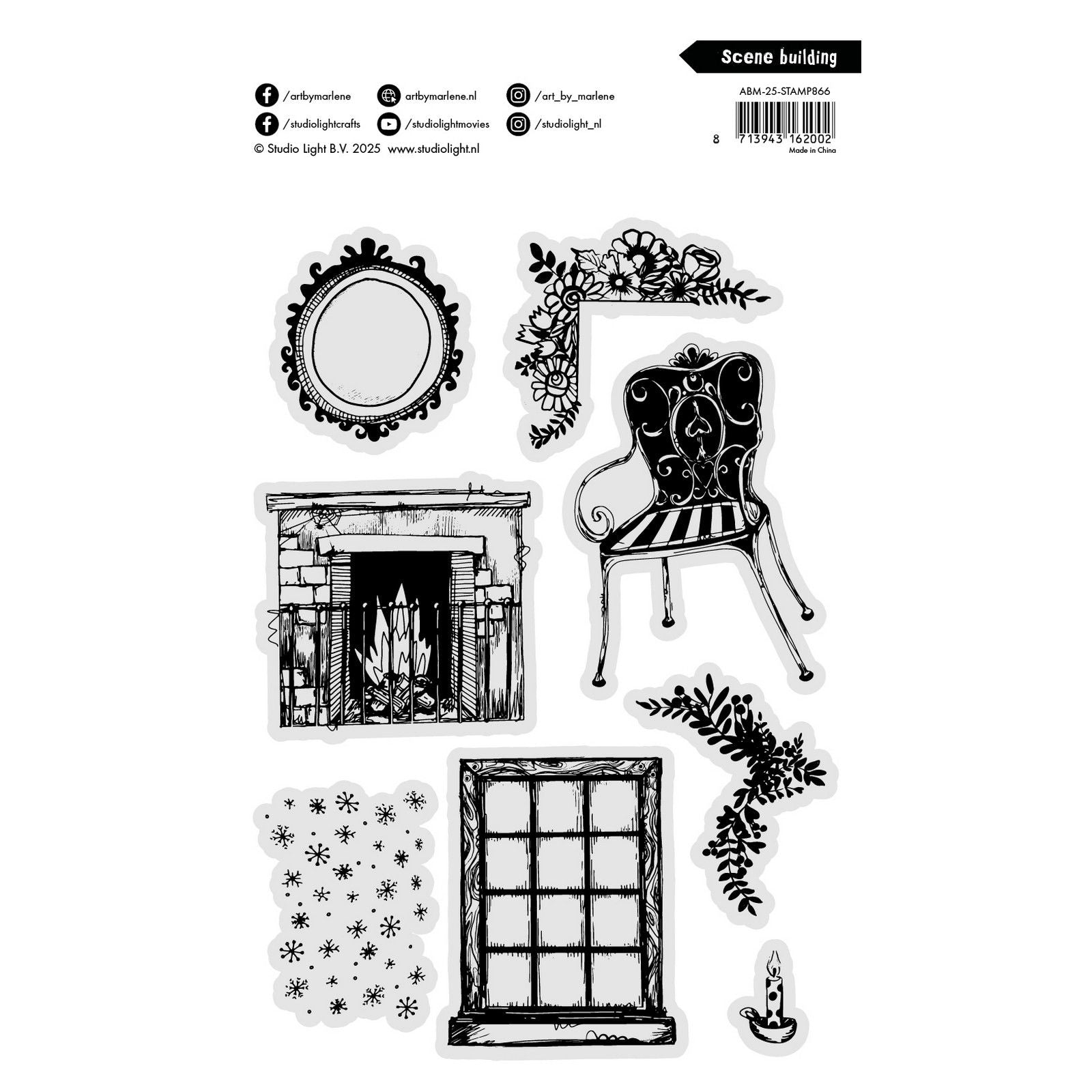 Studiolicht • Kunst von Marlene Clear Stamp Scene Building