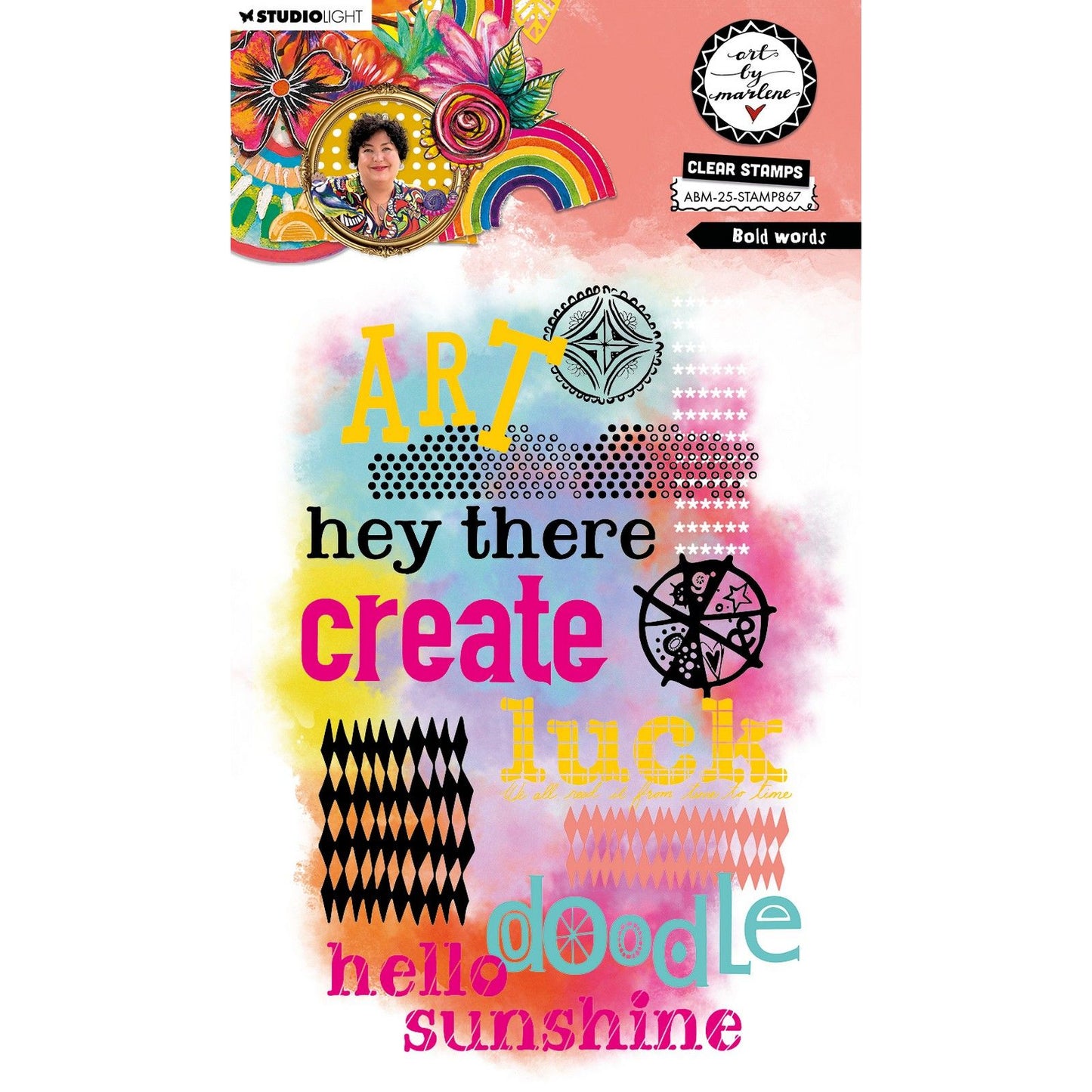 Studiolicht • Kunst von Marlene Clear Stamp Bold Words
