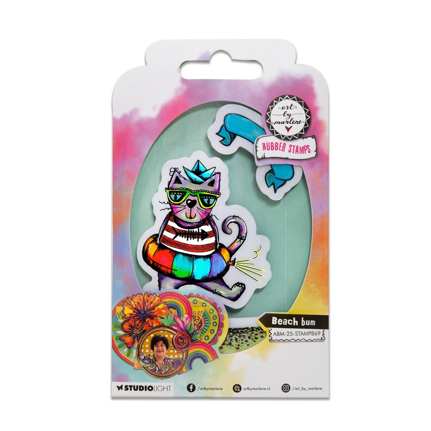 Studiolicht • Kunst von Marlene Cling Rubber Stamp Beach Bum
