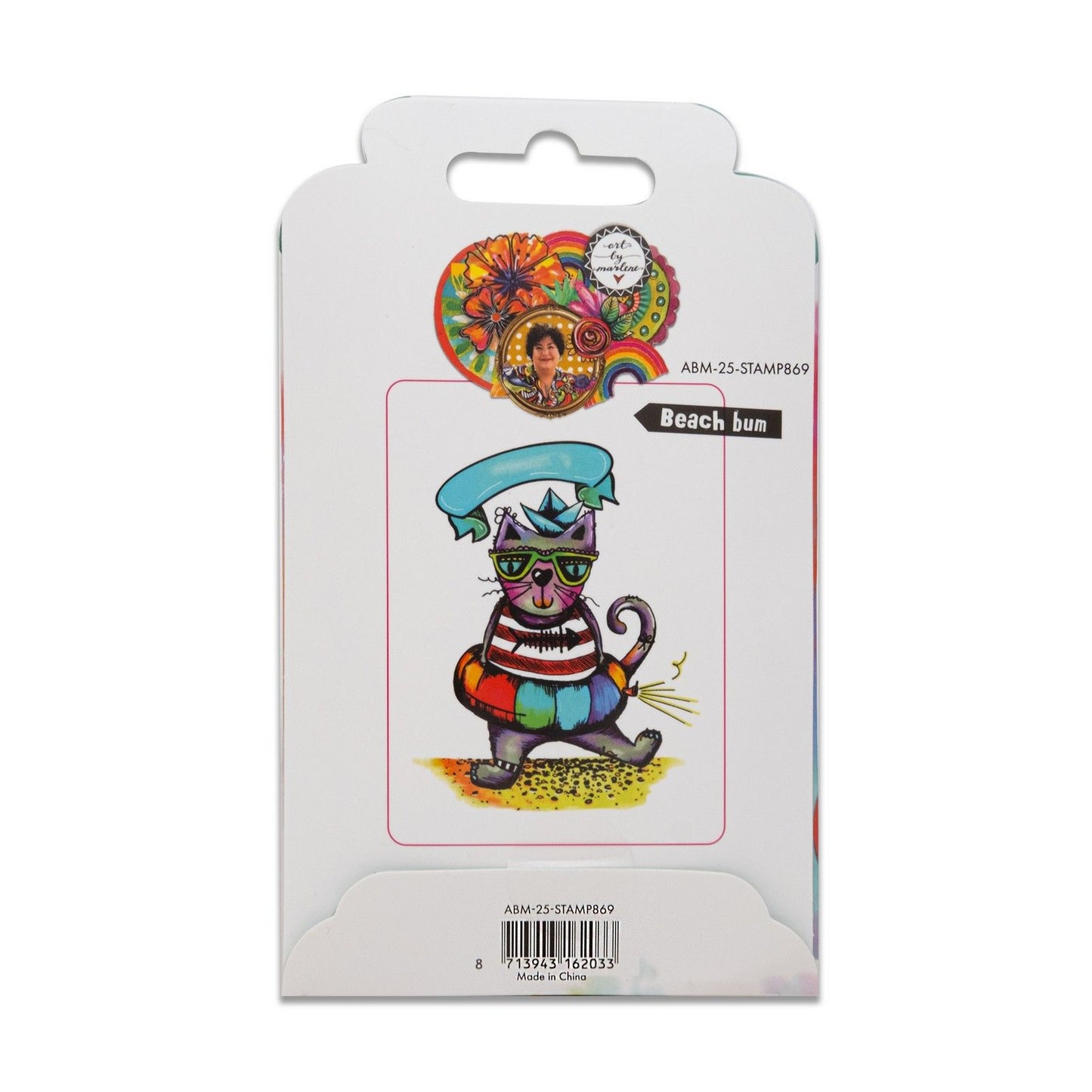 Studiolicht • Kunst von Marlene Cling Rubber Stamp Beach Bum
