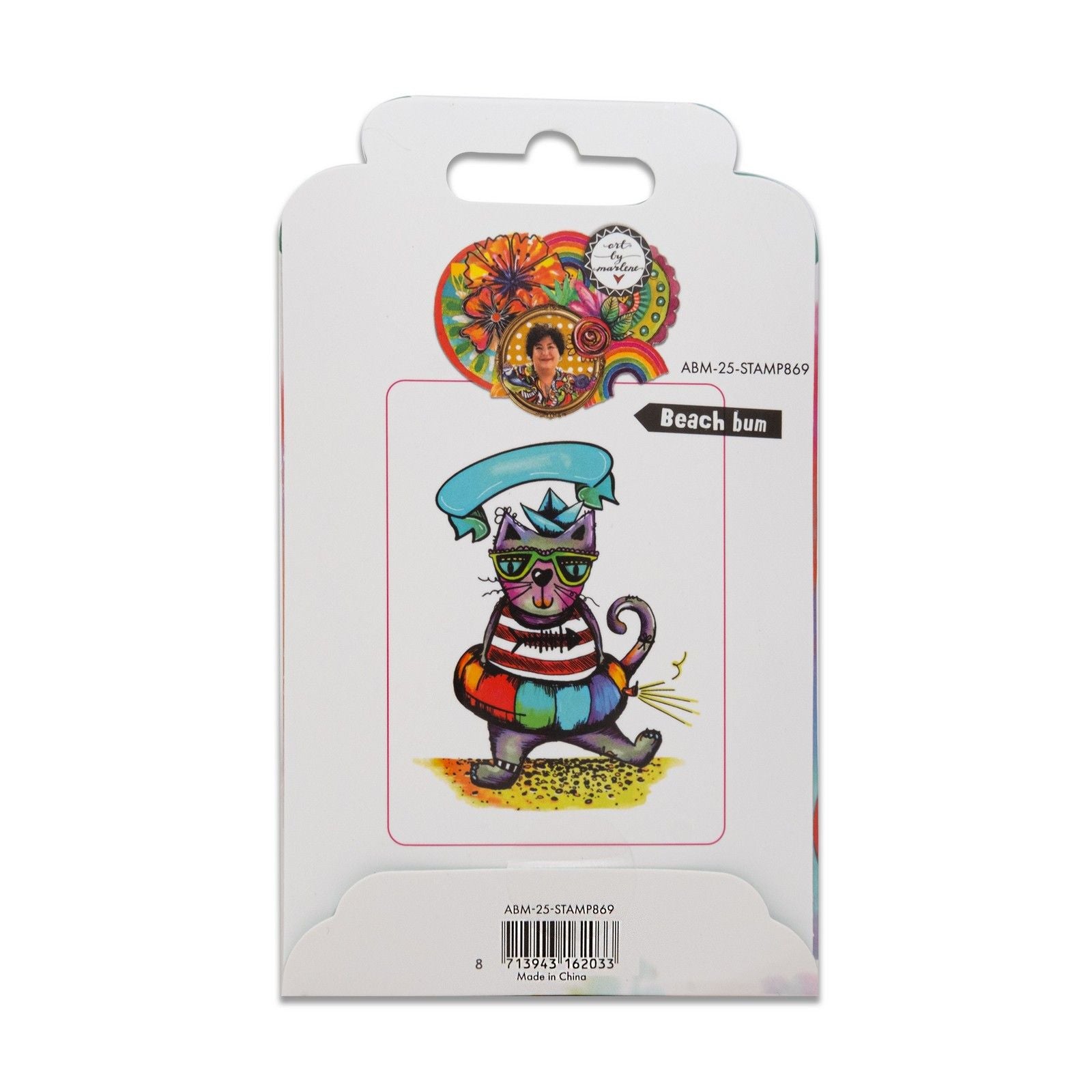 Studiolicht • Kunst von Marlene Cling Rubber Stamp Beach Bum