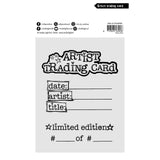 Studiolicht • Kunst von Marlene, transparente Stempel-Künstler-Sammelkarte - afbeelding 2