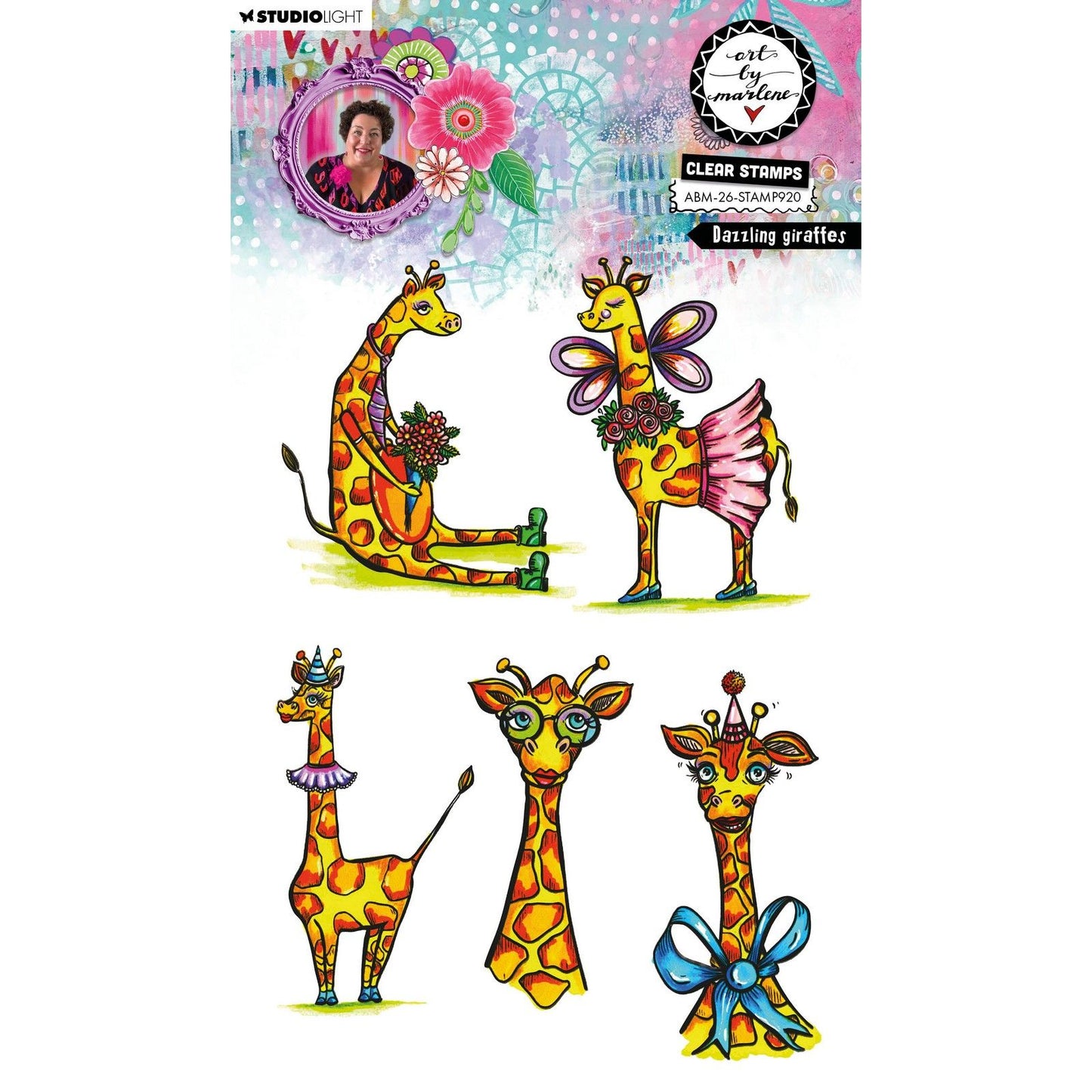 Studiolicht • Kunst von Marlene Clear Stamp Dazzling Giraffes