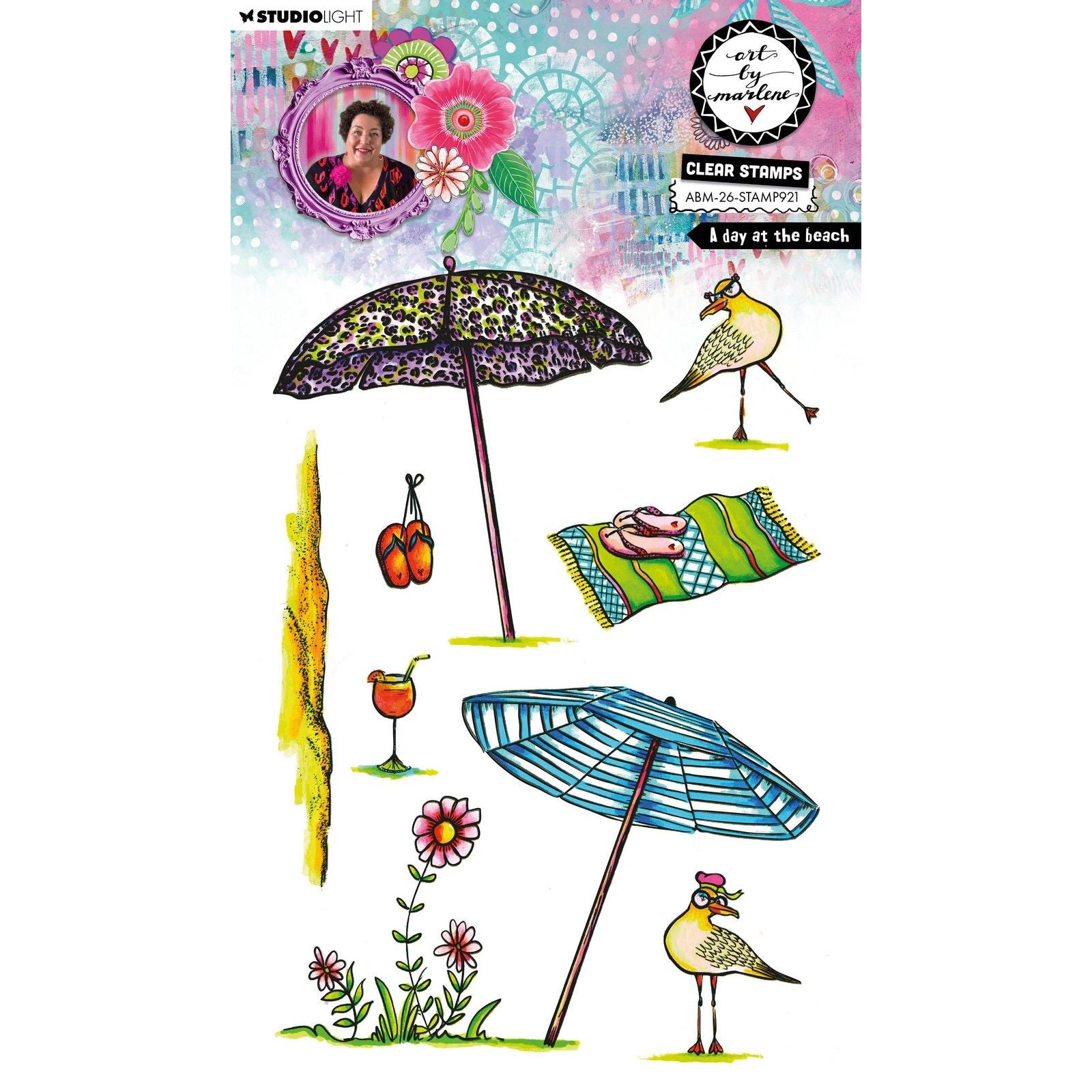 Studiolicht • Kunst von Marlene Clear Stamp Ein Tag am Strand