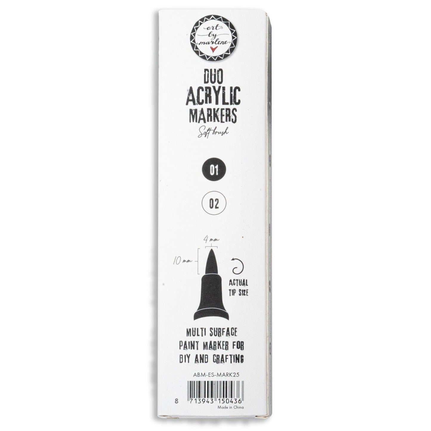 Studioleuchte • Essentials Duo-Acrylmarker in Schwarz und Weiß