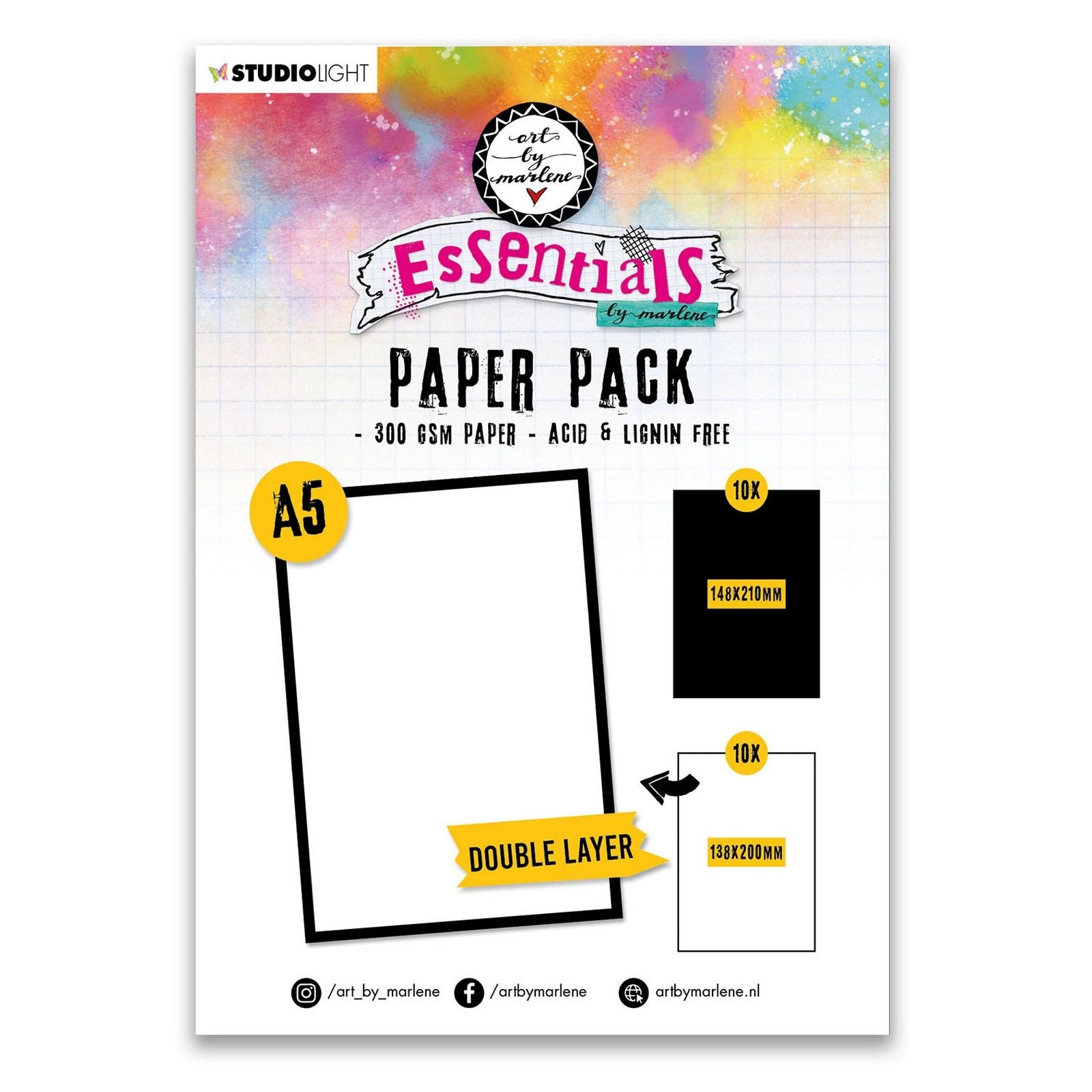 Studioleuchte • Essentials-Papierpackung, doppellagig