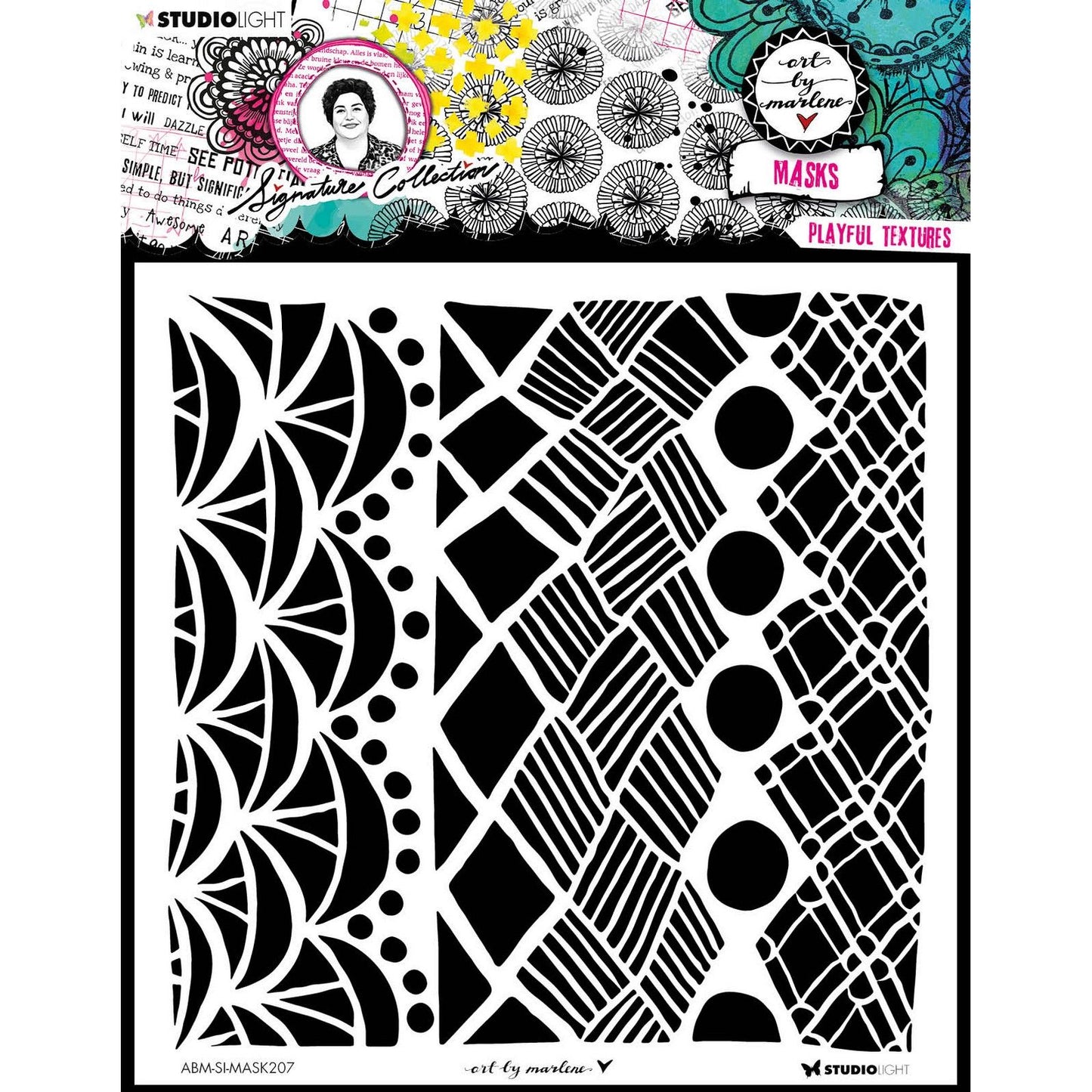 Studiolicht • Signature Collection Maskenschablone mit verspielten Texturen