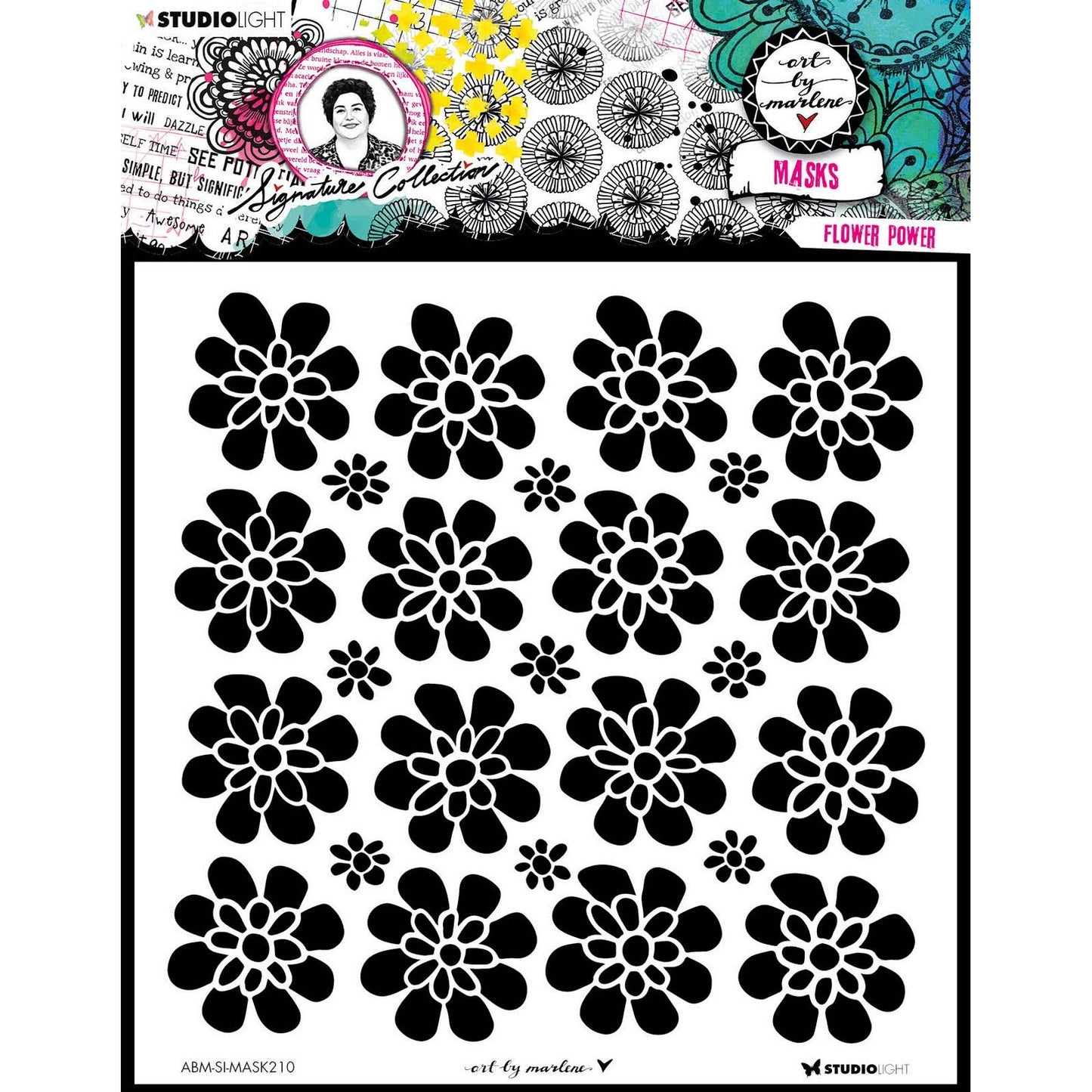 Studioleuchte • Signature Collection Mask Schablone Flower Power