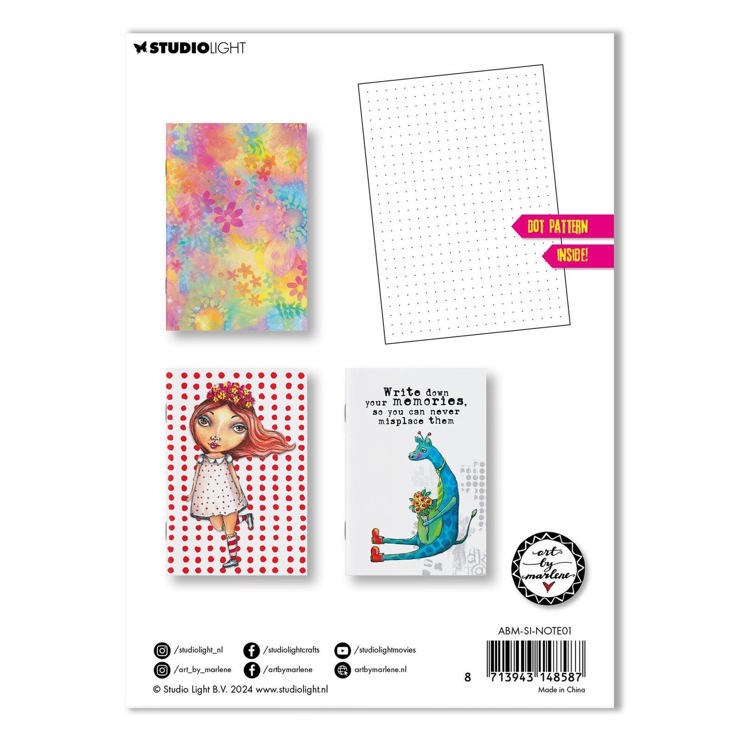 Studio Light • Signature Collection Bullet Journals, A6, 3er-Set